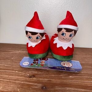 Elf on the Shelf Christmas Slippers Size Medium 9/10 Kids Unisex Grip Bottom NEW